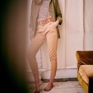 NWT Sezane Austin Pants Jeans 36 S 4 Caramel